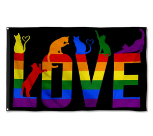 Bandera Arcoíris del Orgullo Gay, Bandera <span class=keywords><strong>de</strong></span> la Amorosa Alianza, 3x5 Pies, Bandera Personalizada <span class=keywords><strong>de</strong></span> Poliéster para Exteriores - Product Image 6
