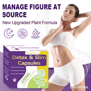 Complément alimentaire quotidien d'enzymes digestives Daidaihua en capsules, aloe vera, soutient le nettoyage intestinal, un métabolisme sain <span class=keywords><strong>pour</strong></span> les hommes et les femmes adultes - Product Image 1