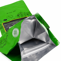 Sachets à fond plat pour café et aliments, taille personnalisée, fournisseur, sachets à fond plat imprimés sur mesure