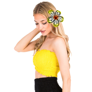 Bestseller Accessorio <span class=keywords><strong>per</strong></span> <span class=keywords><strong>Capelli</strong></span> da Vacanza, Fiori di Schiuma Colorati Hawaiani con Stelo, Gioielli <span class=keywords><strong>per</strong></span> Matrimoni e Feste - Product Image 2