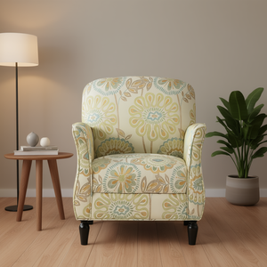 Sedia da Soggiorno in Tessuto Stile Contemporaneo con Schienale Solido per Arredamento Casa - Product Image 2