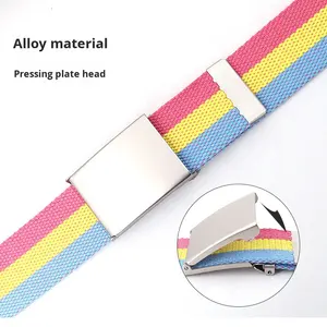 LGBT เข็มขัดผ้าใบแบบปรับได้ลายธงสีรุ้ง LGBT - Product Image 2