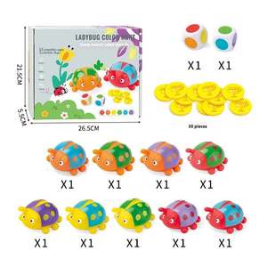 <span class=keywords><strong>Juego</strong></span> de Memoria Educativo de Mariquitas de Plástico para Niños, con Dados Apilables y Múltiples Formas de Jugar, para 3-6 Años - Product Image 6
