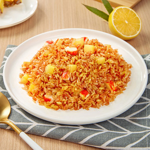 Riz Frit Surgelé en Gros Saveur Fruits de Mer Thaï Sanquan, Saveur Saucisse Cantonaise, Saveur Classique Yangzhou, Boîte de 6kg - Product Image 1
