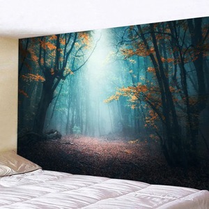 Manzara duvar halısı oturma odası için | Doğa manzara ev dekor | Büyük Boho estetik duvar asılı - Product Image 5