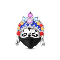 Offre Spéciale – Bracelet Unisexe en Argent 925 Plaqué Zircon avec Breloques DIY en Forme de Lapin Monstre et Koala de la Série Animaux Mignons