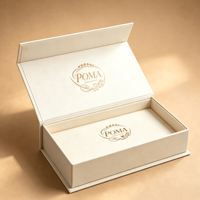 Caja de Regalo Magnética de Cartón de Lujo para Cosméticos, con Logotipo Personalizado