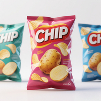 Sacs d'emballage personnalisés en aluminium pour chips de pommes de terre, bonbons sous vide, sacs transparents thermoscellables pour chips de plantain