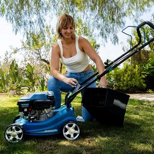 Cecotec Terrenator Tondeuse à gazon de qualité industrielle 127cc Moteur à essence 4 temps 2,1 kW Largeur de coupe 39cm Hauteur réglable 3 positions - Product Image 5