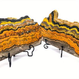 Hot Sale Factory Price Outlet Bumble Bee Jasper Slice Healing Gemstone Slab <b>Crystal</b> Quartz Slab <b>Craft</b> for Home Decoration Gifts - Product Image 4