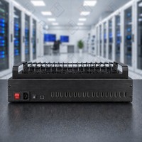 Hub USB de 20 Puertos para Agricultura, Caja de Sincronización por Lotes para Teléfonos Android, Control de Gestión Unificada, Adaptador para iPhone, Fuentes de Alimentación EU