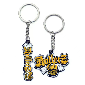 Nhà Máy Biểu Tượng Tùy Chỉnh Keyring Phim Hoạt Hình Cá Nhân Móc Chìa Khóa Cứng Mềm Men Kim Loại Keychain - Product Image 3