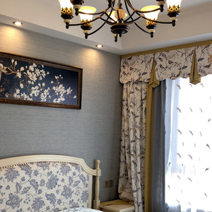 <span class=keywords><strong>Tende</strong></span> Stampate con Motivo di Uccelli in Stile Americano, Texture di Lino per <span class=keywords><strong>Camera</strong></span> <span class=keywords><strong>da</strong></span> <span class=keywords><strong>Letto</strong></span> - Product Image 4