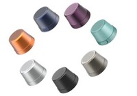 Haut-parleur Bluetooth magnétique portable, haut-parleur audio sans fil, corps métallique, compact, pour le bureau, le camping, cadeau