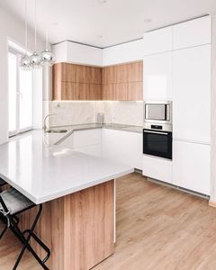 WQ MDF Indoor Cabinet with Faucet Modern Design Moisture Resistant UV Coated <strong>Doors</strong> for Bathroom Kitchen Surfaces - Product Image 6