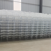 Chaise de salle à manger de mariage en acrylique transparent moderne en gros, chaise Chiavari en cristal transparent pour une utilisation en extérieur et dans le salon