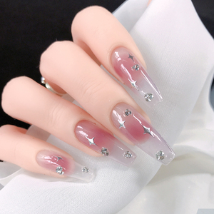 Populaire ruban étoiles ongles Art papillon autocollants 3d Laser blanc croix Starlight <span class=keywords><strong>lune</strong></span> ongles décalcomanies décorations - Product Image 3