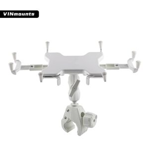 Support mural surdimensionné pour tablette avec bras double articulé en aluminium de 15 cm pour tablette PC d'hôpital - Product Image 5