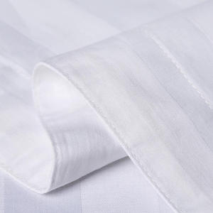 Juego de ropa de cama de algodón 100%, fundas de almohada a rayas de 3cm, juegos de edredón de ropa de cama de Hotel - Product Image 5