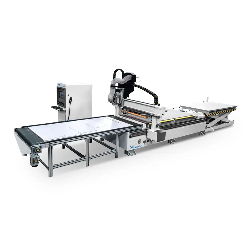 ATC CNC Mesin Pemotong Mesin Ukir Kayu Woodworking CNC Router Lini Produksi