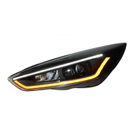 Phare de projecteur Bi-LED modifié avec DRL séquentiel compatible Ford Focus MK3 2015-2017, installation Plug and Play, amélioration du phare avant