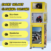Machine de Nettoyage et Stérilisation Automatique Intelligente Extérieure pour Casques de Moto et de Vélo de Course avec Séchage Intégré