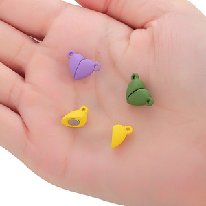 Chiusure Magnetiche per Collane, Ciondoli a Cuore in Lega per Creazione di Gioielli, Braccialetti dell'Amicizia per Coppie - Product Image 2