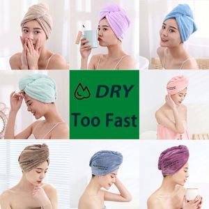 Quick-Drying Coral Velour Fleece Cute Eco-Friendly Cooling Hair Dyeing <b>Bathing</b> Cap 25*65cm Custom All-Season Soft Water - Product Image 4
