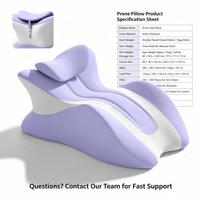 Oreiller pour le visage en mousse à mémoire de forme à rebond lent et respirant pour la lecture au lit, la pause déjeuner au bureau, vente en gros et dropshipping