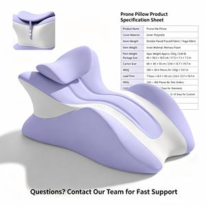Oreiller ergonomique moderne pour le visage en position couchée, en mousse à mémoire de forme à rebond lent, respirant, idéal pour la lecture au lit, la pause déjeuner au <span class=keywords><strong>bureau</strong></span>, vente en gros - Product Image 2