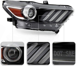 Projecteur LED DRL pour voiture, phare au xénon pour <span class=keywords><strong>FORD</strong></span> <span class=keywords><strong>Mustang</strong></span> 2015-<span class=keywords><strong>2022</strong></span>, lampe approuvé<span class=keywords><strong>e</strong></span> <span class=keywords><strong>e</strong></span>-mark - Product Image 3