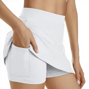 Shorts de sport taille haute personnalisés avec logo, unis, sexy, pour femme, idéal pour le gym, le tennis, le yoga, écologiques, anti-plis, séchage rapide, respirants - Product Image 4