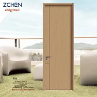 Ensemble de portes intérieures de chambre à coucher en aluminium, écologiques, sans peinture, imperméables, résistantes à l'humidité, insonorisées, design minimaliste fini