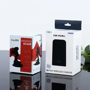 Eco-friendly Recyclable Cardboard Charger Consumer Electronics Business&Shopping Phone Holder Packing Box