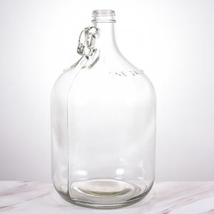 Jarra de botella de agua de vidrio de un galón, hecha en casa con tapón de rosca de plástico - Product Image 4