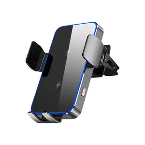 New Design Smart Sensor Phone Holder 15W Car Wireless Charger Auto Locking Fast Charging Qi For iPhone For Samsung