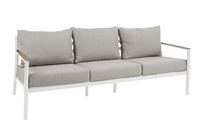 Ensemble de 4 canapés d'extérieur modernes de luxe en aluminium imperméable et confortable avec table basse pour hôtel et jardin – Mobilier de salon durable