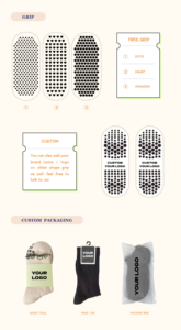 ถุงเท้าพิลาทิสกันลื่นลายโลโก้แบบกำหนดเอง สไตล์อินเทรนด์ ถุงเท้าผ้าฝ้ายกันลื่นสำหรับผู้หญิงและเด็กผู้หญิง เหมาะสำหรับโยคะ พิลาทิส ฟิตเนส และยิม - Product Image 5