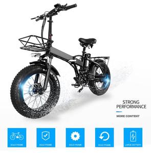Vélo électrique pliant à pneu large à entraînement central, vélo électrique Ebike à Suspension complète, offre spéciale - Product Image 5