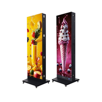 Nouveautés Écran d'affichage publicitaire LED pliable double face P2.5 pour centre commercial