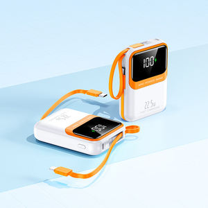 Banques d'alimentation haute capacité 20000mAh avec câbles intégrés, écran LED, charge super rapide 22,5W pour téléphone - Product Image 6