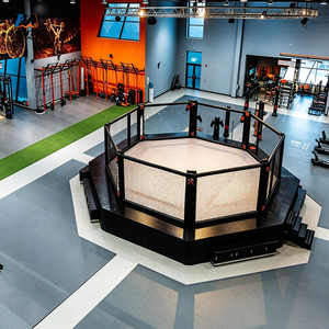 Cage d'octogone MMA professionnelle pour la compétition et l'entraînement en salle <span class=keywords><strong>de</strong></span> sport, club d'arts martiaux, taille personnalisée, OEM - Product Image 3