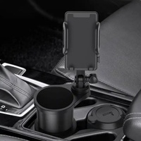 Support de téléphone universel 2 en 1 pour voiture, mains libres avec rotation à 360 degrés, support de téléphone multifonctionnel universel pour porte-gobelet