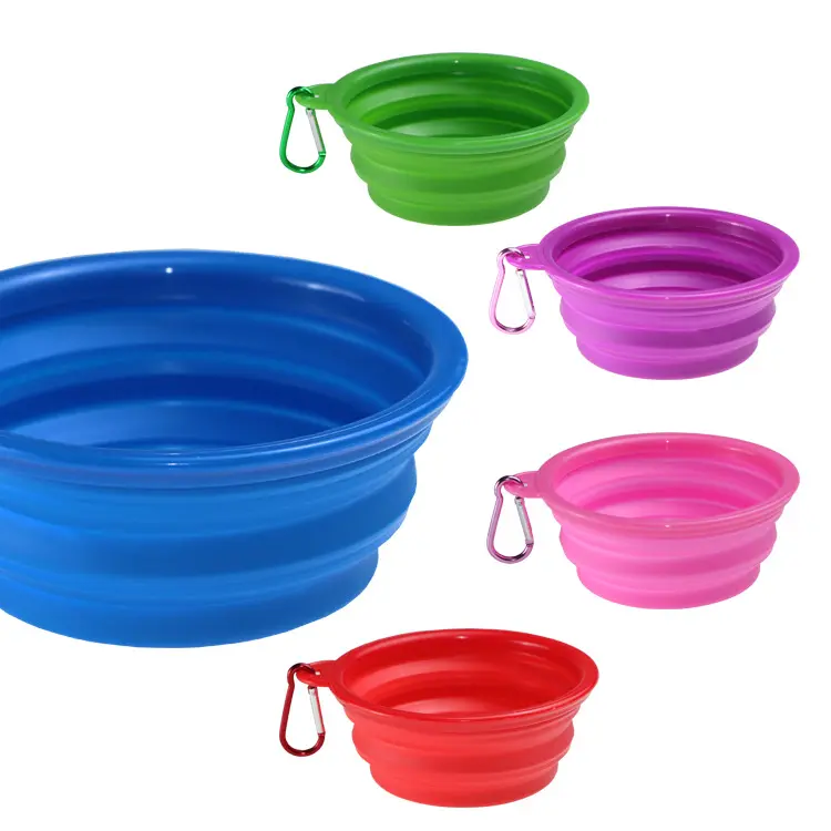 Atacado Outdoor Eco Friendly Dobrável Viagem Silicone Lento Comer TPE Dog Bowl Pet Bowl Para O Cão