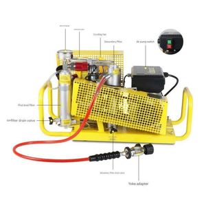 Machine de remplissage de bouteilles de gaz haute pression portable 100L/min, compresseur d'air respiratoire portable industriel 200L/min pour la plongée - Product Image 3