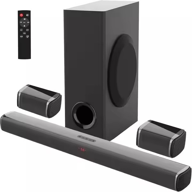 New Vofull 5.1ch Audio Wireless Blue Tooth Surround Sound Bar With Subwoofer Home Theatre System TV Soundbar Speaker OEM/ODM