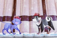Château de grotte gonflable de Noël de videur de Père Noël d'Alliance Commercial pour l'événement maison gonflable de rebond de pain d'épice