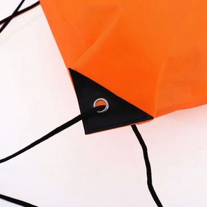 Custom Logo Polyester String <b>Backpack</b> with Cotton Handle Organic Terylene Bag Canvas Drawstring for Gift Use Promotional Product - Product Image 6