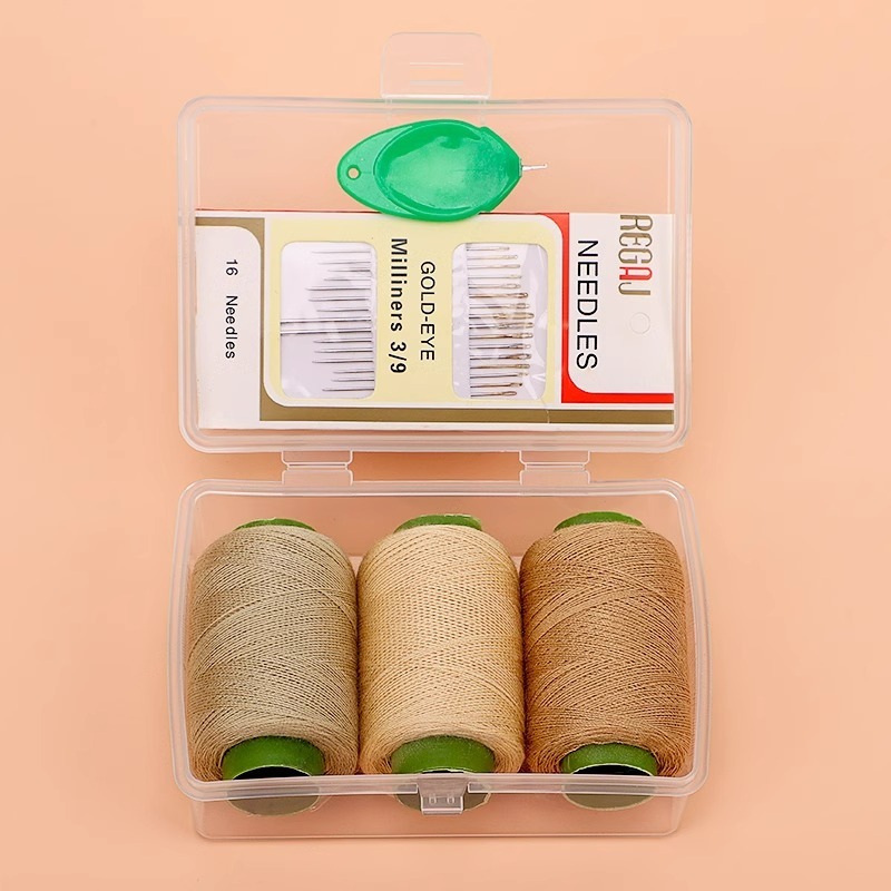 Brown-toned 3-color thread [Box included]