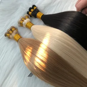 Stabiele Kwaliteit Dubbel Getrokken Remy Ombre 100% Russisch Menselijk Haar Groothandel Hand Gebonden Inslag Hair Extensions